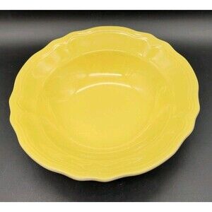 Federalist Ironstone Serving Vegetable Bowl 9.5” Buttercup Yellow 4239. Japan.